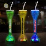 Buy Custom Printed Transparent LED Yard Glasses 17oz 