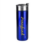 18 oz Stainless Steel Cup with Stopper - Blue