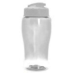 18 Oz Transparent Bottle With Flip Lid - Clear