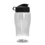 18 Oz Transparent Bottles With Flip Lid - Clear