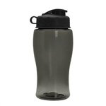 18 Oz Transparent Bottles With Flip Lid - Smoke