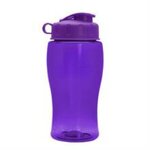 18 Oz Transparent Bottles With Flip Lid - Transparent Violet
