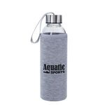 18 Oz. Aqua Pure Glass Bottle - Gray