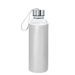 18 OZ. Aqua Pure Glass Bottle With Metallic Sleeve -  