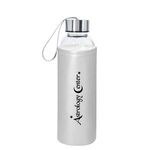 18 OZ. Aqua Pure Glass Bottle With Metallic Sleeve -  