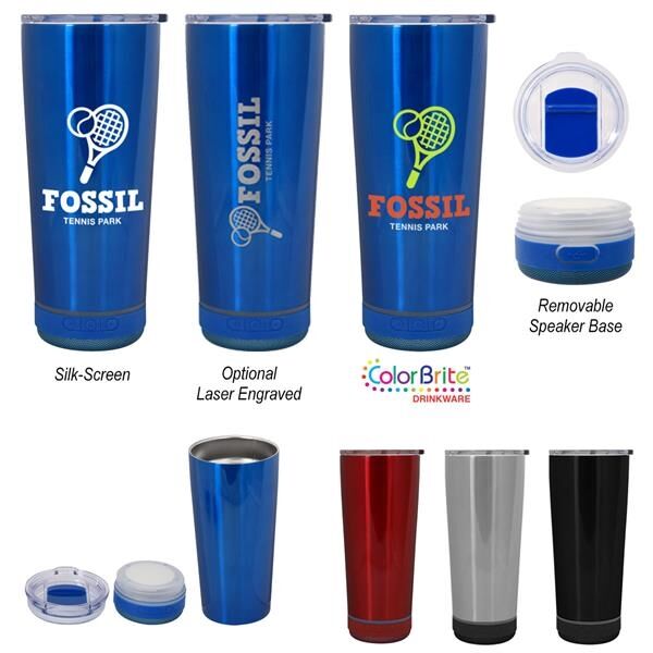 Main Product Image for 18 OZ. STAINLESS STEEL TUNE TUMBLER WITH SPEAKER