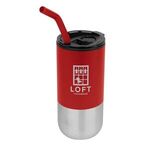 18 Oz. London Stainless Steel Tumbler - Red
