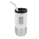 18 Oz. London Stainless Steel Tumbler - White