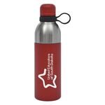 18 OZ. MAXWELL EASY CLEAN STAINLESS STEEL BOTTLE - Red