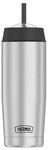 18 oz. Thermos Double Wall Stainless Steel Tumbler with Straw - Matte Steel