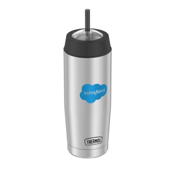 Main Product Image for 18 oz. Thermos(R) Double Wall Stainless Steel Tumbler with Straw