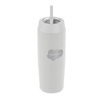 18 oz. Thermos Double Wall Stainless Steel Tumbler with Straw -  