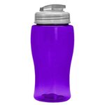 18 oz. Transparent Bottle with Flip Lid - Transparent Violet