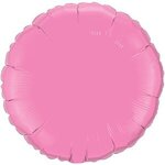 18" Round 3-Color Spot Print Microfoil Balloons - Rose