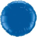 18" Round 4 & 5-Color Spot or Process Print Microfoil Balloon - Dark Blue