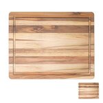 18" x 14" Teak Wood Cutting Board with Juice Groove - Teak Wood