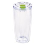 19 Oz. Everest Clarity Tumbler - Clear-lime Green