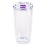 19 Oz. Everest Clarity Tumbler - Clear-purple