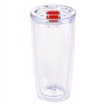 19 Oz. Everest Clarity Tumbler - Clear-red