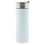 19 oz. Powder Coated Badger Tumbler With Copper Lining - White