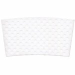 1.5"x3" Small White Java Jacket Insulated Beverage Wrap