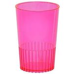 1.5 oz Polystyrene Plastic Shot Glass - Transparent Neon Pink