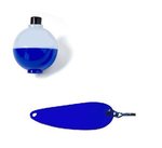 2 1/4" Small Spoon Lure and 1 1/2" Bobber in Tube - Blue-white