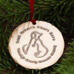 2-1/8" Round Metal Christmas Ornament -  