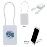 2-In-1 Charging Cable With Phone Stand - White