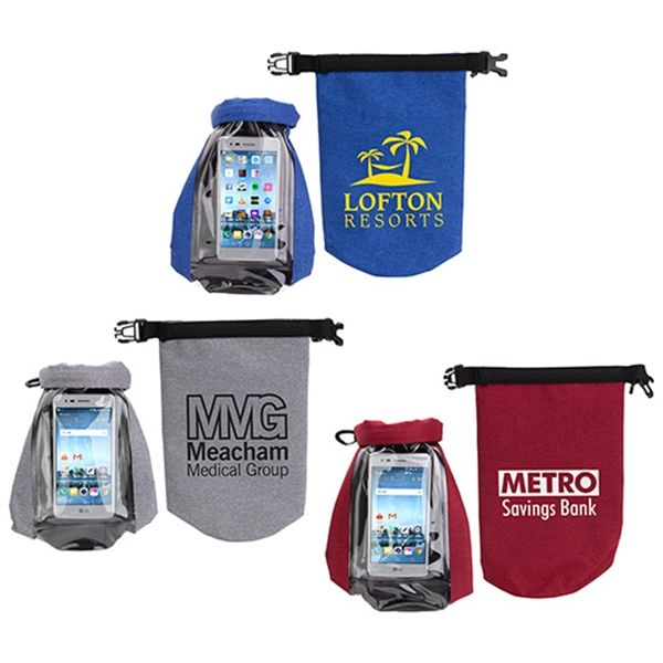 Main Product Image for 2-Liter Waterproof Gear Bag with Touch-Thru Phone Pocket
