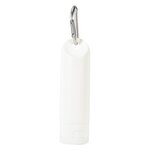 2 Oz. SPF 30 Sunscreen Lotion Carabiner Bottle - White/ Silver