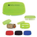 2-Section Lunch Container With Custom Handle Box -  