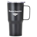 20 oz Contoured Stainless Steel Travel Mug - Black