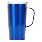 20 oz Contoured Stainless Steel Travel Mug - Blue