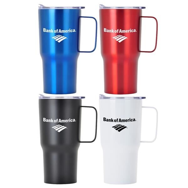 Main Product Image for 20 oz Contoured Stainless Steel Travel Mug