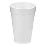 20 Oz Foam Cup - White