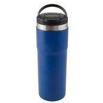 20 oz Himalaya Stainless Steel Bottle with Carrying Handle - Matte Metallic Blue