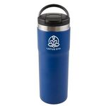 20 oz Himalaya Stainless Steel Bottle with Carrying Handle - Matte Metallic Blue