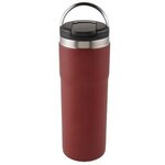 20 oz Himalaya Stainless Steel Bottle with Carrying Handle - Matte Metallic Red