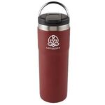 20 oz Himalaya Stainless Steel Bottle with Carrying Handle - Matte Metallic Red