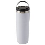 20 oz Himalaya Stainless Steel Bottle with Carrying Handle - Matte White