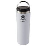 20 oz Himalaya Stainless Steel Bottle with Carrying Handle - Matte White