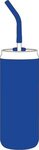 20 oz Stainless Steel Tumbler with Silicone Straw - Blue