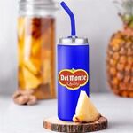 20 oz Stainless Steel Tumbler with Silicone Straw -  