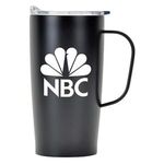 20 oz Straight Stainless Steel Travel Mug - Black