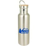 Buy 20 Oz Bedford Double Walled Stainless Water Bottle With Bamboo L