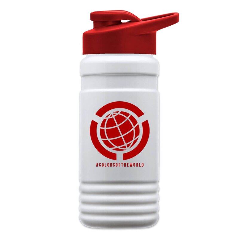 Main Product Image for 20 Oz Big Grip Transparent Bottle -Drink-Thru Lid