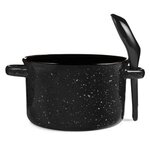 20 oz. Campfire Soup Bowl with Spoon - Black