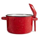20 oz. Campfire Soup Bowl with Spoon - Red