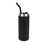 20 Oz. Can Shaped Stainless Steel Tumbler - Black